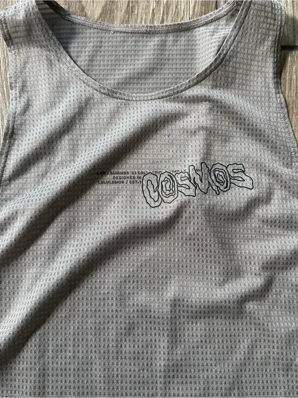 lululemon athletica Light Gray/Brown Mesh Muscle Tank size 0